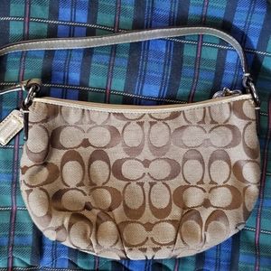 Small Gold Coach Handbag